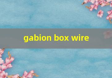  gabion box wire